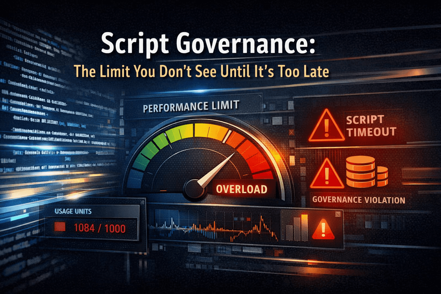 SuiteScript governance limits visualization